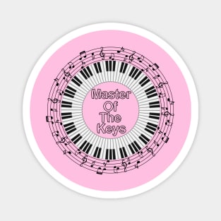 Master Of The Keys - Piano Notes Magnet